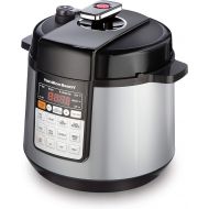 Hamilton Beach 10-in-1 Multi-Function Electric Pressure Cooker, 6 quart, with Brown/Saute, Steam and Rice, Smart Cooking Presets, Grey (34500)