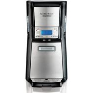 Hamilton Beach (48465) Coffee Maker with 12 Cup Capacity & Internal Storage Coffee Pot, Brewstation, Black & Stainless