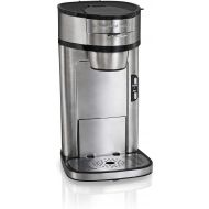 Hamilton Beach Scoop Single Serve Coffee Maker, Fast Brewing, Stainless Steel (49981A)