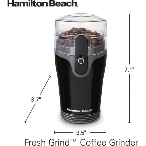  [아마존베스트]Hamilton Beach Fresh Grind 4.5oz Electric Coffee Grinder for Beans, Spices and More, Stainless Steel Blades, Black