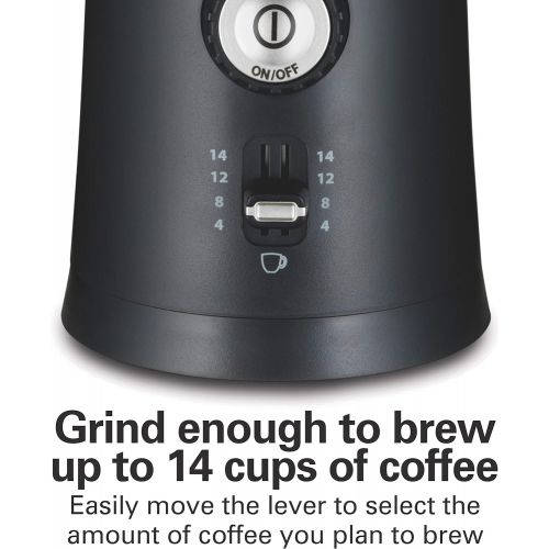  [아마존베스트]Hamilton Beach 10oz Electric Coffee Grinder with Multiple Grind Settings for up to 14 Cups, Stainless Steel Blades, Black