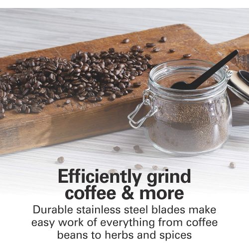  [아마존베스트]Hamilton Beach 10oz Electric Coffee Grinder with Multiple Grind Settings for up to 14 Cups, Stainless Steel Blades, Black