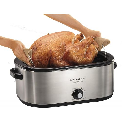  [아마존베스트]Hamilton Beach 28 Lb Turkey Roaster 22 Quart Oven