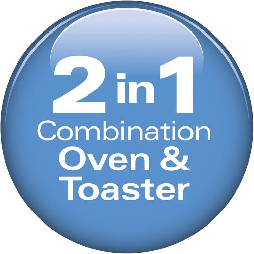  [아마존베스트]Hamilton Beach 2-in-1 Countertop Oven and Long Slot Toaster, Stainless Steel, 60 Minute Timer and Automatic Shut Off (31156)