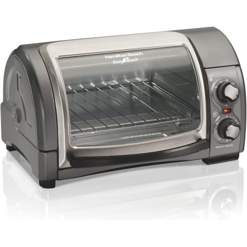  [아마존베스트]Hamilton Beach 31344D Easy Reach With Roll-Top Door Toaster Oven 4-Slice Silver