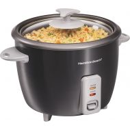 [아마존베스트]Hamilton Beach Rice Cooker & Food Steamer, 16 Cups Cooked (8 Uncooked), With Steam & Rinse Basket, Black (37517)