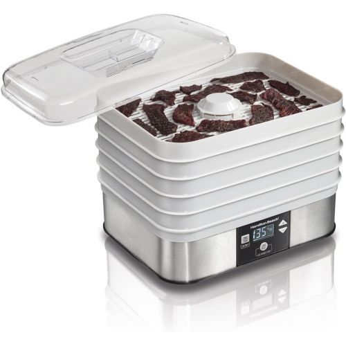  [아마존베스트]Hamilton Beach 32100A Digital Food Dehydrator, 5 Tray, Gray