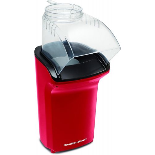  [아마존베스트]Hamilton Beach Electric Hot Air Popcorn Popper, Healthy Snack, Makes up to 18 Cups, Red (73400)