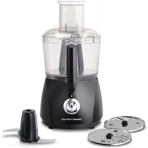  Hamilton Beach ChefPrep 10-Cup Food Processor & Vegetable Chopper with 6 Functions to Chop, Puree, Shred, Slice and Crinkle Cut, Black (70670)