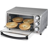 Hamilton Beach 4-Slice Countertop Toaster Oven with Bake Pan, Stainless Steel (31143)