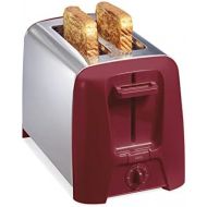 Hamilton Beach Extra-Wide Slot Toaster with Shade Selector, Auto-Shutoff, Cancel Button and Toast Boost, 2-Slice, Red