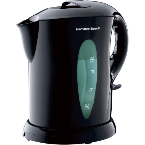  Hamilton Beach Electric Tea Kettle, Water Boiler & Heater, 1.8 L, Cordless, Auto-Shutoff & Boil-Dry Protection, Black (K6080)