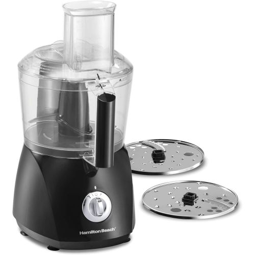  [아마존베스트]Hamilton Beach ChefPrep 10-Cup Food Processor & Vegetable Chopper with 6 Functions to Chop, Puree, Shred, Slice and Crinkle Cut, Black (70670)