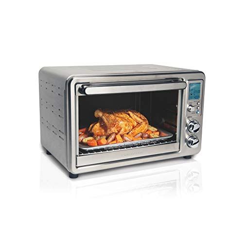  [아마존베스트]Hamilton Beach Digital Convection Countertop Toaster Oven with Rotisserie, Large 6-Slice, Stainless Steel (31190C)