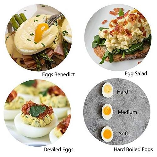  [아마존베스트]Hamilton Beach Electric Egg Cooker and Poacher for Soft, Hard Boiled or Poached with Ready Timer, Holds 7, Black (25500)