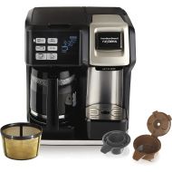Hamilton Beach (49950C) Coffee Maker, Single Serve & Full Coffee Pot, Compatible with K-Cup Packs or Ground Coffee, Programmable, Includes Gold Tone Filter