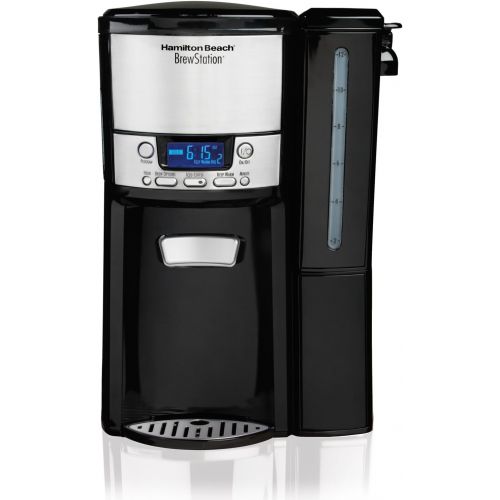  Hamilton Beach (48464) Coffee Maker with 12 Cup Capacity & Internal Storage Coffee Pot, Brewstation, Black