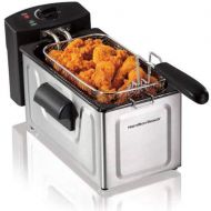 /Deep Fryer-Hamilton Beach 2-Liter Deep Fryer, Stainless Steel-Restaurant Deep Fryer-That Helps You Heat And Cook Large Quantities Of Food All At Once-Cooks 15 Chicken Tenders-With