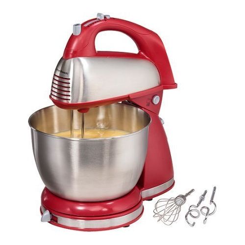  Hamilton Beach Classic HandStand Mixer, Red