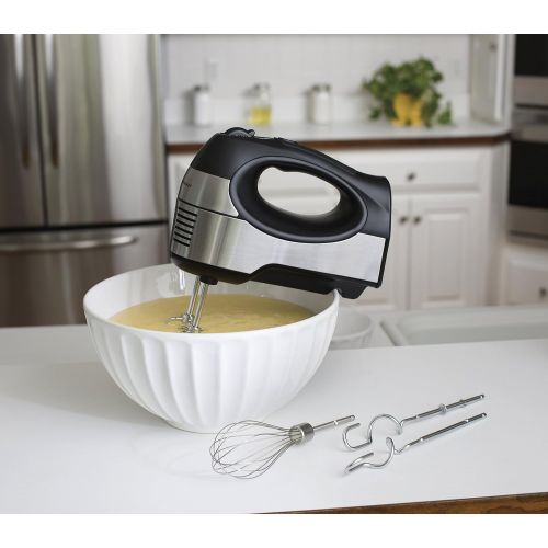  Hamilton Beach 040094626472 6 Speed Hand Mixer with QuickBurst (62647), 1 Stainless Steel