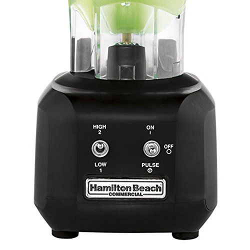  Hamilton Beach Commercial HBB250R Rio Bar Blender, 3/4 Peak hp, 2 Speed with Pulse Motor, 44 oz. Polycarbonate Wave Action Container, Black