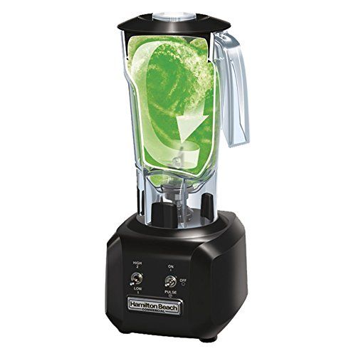  Hamilton Beach Commercial HBB250R Rio Bar Blender, 3/4 Peak hp, 2 Speed with Pulse Motor, 44 oz. Polycarbonate Wave Action Container, Black
