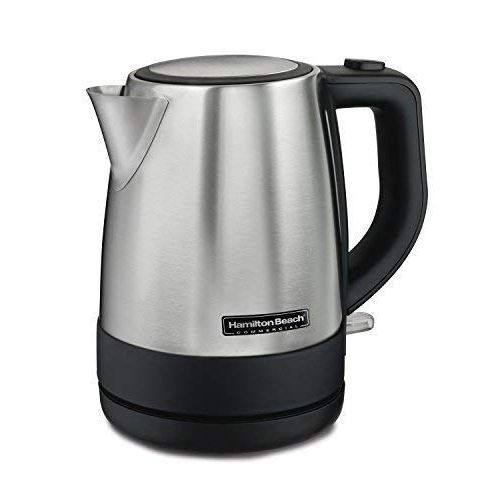  Hamilton Beach Commercial HKE110 1 Liter Hot Water Tea Kettle, Hospitality Rated, Stainless Steel…