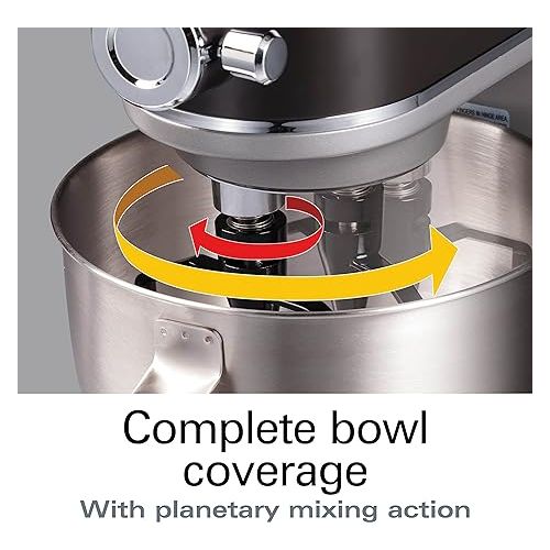  All-Metal Stand Mixer with Specialty Attachment Hub, 5 Quart Bowl, 12 Speeds, Includes Flat Beater, Dough Hook, Whisk (63240)