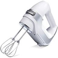 Hamilton Beach Professional 5-Speed Electric Hand Mixer with Snap-On Storage Case, QuickBurst, Stainless Steel Twisted Wire Beaters and Whisk, White (62652)