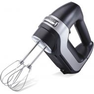 Hamilton Beach Professional 5-Speed Electric Hand Mixer with High-Performance DC Motor, Slow Start, Snap-On Storage Case, Stainless Steel Beaters & Whisk, Black (62651)