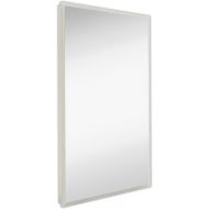 Hamilton Hills Global Frameless Mirror with Lights | Lighted Edge Backlit LED Wall Mirror | Contemporary Glass Illuminated Frame | Hanging Vertical or Horizontal Rectangle (30 x 40)