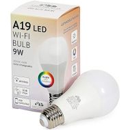 Hamilton Hills LED Multi Color Smart Lights - A19 E26 Dimmable Color Lights Bulb - Adjustable Smart LED Bulb No Hub Required - Lightbulb WiFi Enabled 3000K White, Smart Bulb 100w