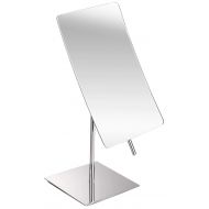 Hamilton Hills 3X Magnified Premium Modern Rectangle Vanity Makeup Mirror 100% Guarantee | Portable Polished Chrome Contemporary Finish | Adjustable Easy Positioning | Best Luxury Quality Magnify