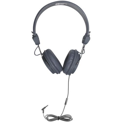  HamiltonBuhl Sack-O-Phones Favoritz Student Headphones with In-Line Microphones (Set of 5, Gray)