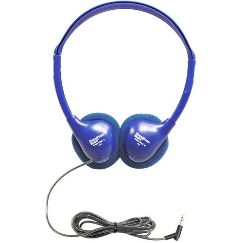  HamiltonBuhl Kids-HA2 Kids Personal Stereo/Mono Headphones for Education (Blue)