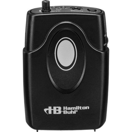  HamiltonBuhl ALS700 Assistive Listening System with Transmitter and 6 Bodypack Receivers with Earbuds (75.5 and 75.9 MHz)