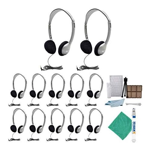  Hamilton Buhl Hamilton HA2 Schoolmate Personal MonoStereo Headphone (12 pack) & accessory kit