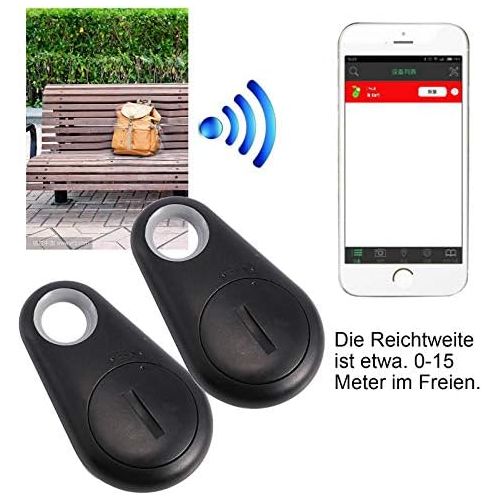  [아마존베스트]Hamimelon Pack of 2 Mini GPS Trackers for Children, Keys, Cars, Dogs - Bluetooth, Universal