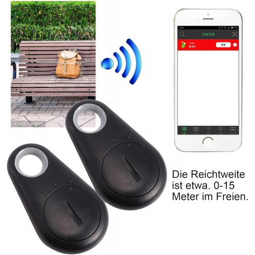  [아마존베스트]Hamimelon Pack of 2 Mini GPS Trackers for Children, Keys, Cars, Dogs - Bluetooth, Universal