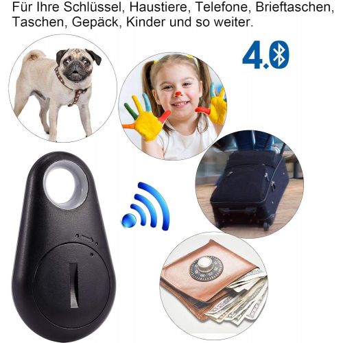  [아마존베스트]Hamimelon Pack of 2 Mini GPS Trackers for Children, Keys, Cars, Dogs - Bluetooth, Universal