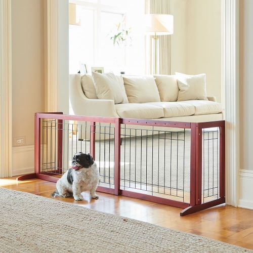  Hammacher Schlemmer The Extra Wide Freestanding Expandable Pet Gate