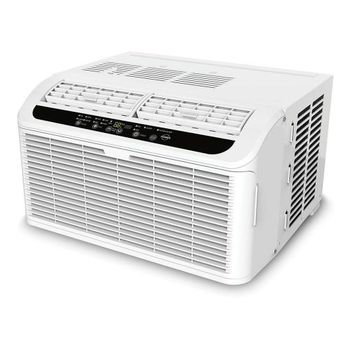  Hammacher Schlemmer Quiet Window Air Conditioner Haier ESAQ406T-H 6000 BTU 115V with Digital Remote Control, 24 Hour Timer, & Sleep Setting - Includes 3 Speeds and 4 modes for up to 250 Sq Ft. EER Rat