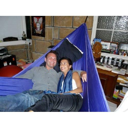  [아마존베스트]Hammock Bliss Double - Extra Large Portable Hammock - Ideal for Camping, Backpacking, Kayaking & Travel - Suspension System Included - 100 / 250 cm Rope Per Side - Quality You Can
