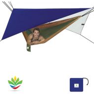 Hammock Bliss All Purpose Waterproof Shelter - Waterproof Tent Tarp, Rain Fly and Hammock Shelter to Cover Your Hammock and Your Gear  Make Hammock Camping A Rain Free and Dry Exp