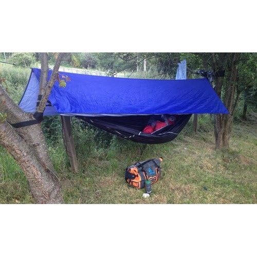  Hammock Bliss All Purpose Waterproof Shelter - Waterproof Tent Tarp, Rain Fly and Hammock Shelter to Cover Your Hammock and Your Gear  Make Hammock Camping A Rain Free and Dry Exp