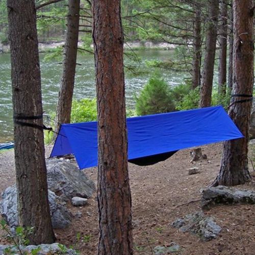  Hammock Bliss All Purpose Waterproof Shelter - Waterproof Tent Tarp, Rain Fly and Hammock Shelter to Cover Your Hammock and Your Gear  Make Hammock Camping A Rain Free and Dry Exp