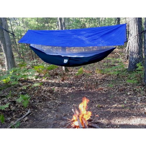  Hammock Bliss All Purpose Waterproof Shelter - Waterproof Tent Tarp, Rain Fly and Hammock Shelter to Cover Your Hammock and Your Gear  Make Hammock Camping A Rain Free and Dry Exp