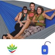 Hammock Bliss Triple - The Largest Portable Hammock on Planet Earth - Best Camping Hammock for Couples, Great for Tall People, Ideal for Families - Integrated Suspension 100  250