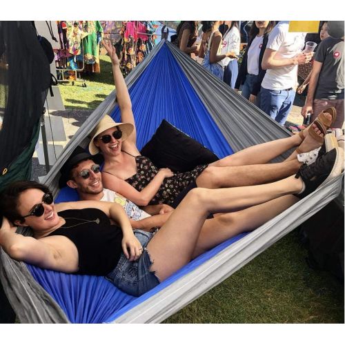  Hammock Bliss Triple - The Largest Portable Hammock on Planet Earth - Best Camping Hammock for Couples, Great for Tall People, Ideal for Families - Integrated Suspension 100  250