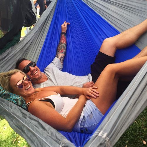  Hammock Bliss Triple - The Largest Portable Hammock on Planet Earth - Best Camping Hammock for Couples, Great for Tall People, Ideal for Families - Integrated Suspension 100  250